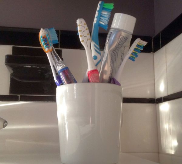 Soaking in Listerine gives you clean, fresh smelling toothbrushes.